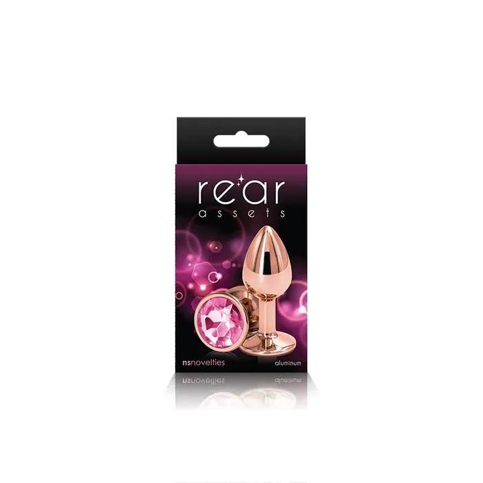 Rear Assets Rose Gold Pink Small Butt Plug NS Novelties Anal