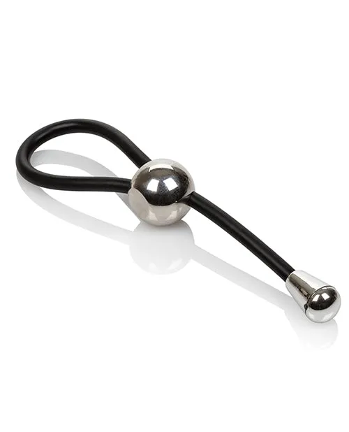 Rings Anal EZ Cinch Silicone Lasso Adjustable Cock Tie Black