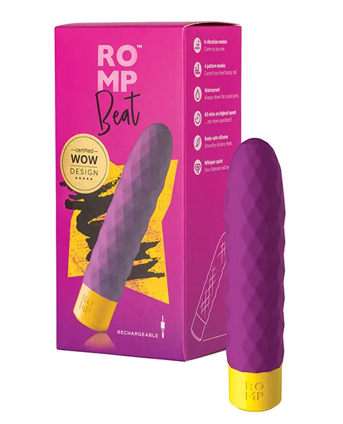 Romp Female Sex Toys Romp Beat Rechargeable Silicone Bullet Purple Romp Female Sex Toys Romp Beat Rechargeable Silicone Bullet Purple