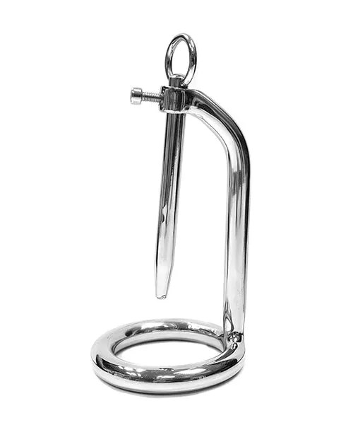 Rouge Male Sex Toys Rouge Chastity Cock Ring and Urethral Probe Stainless Steel