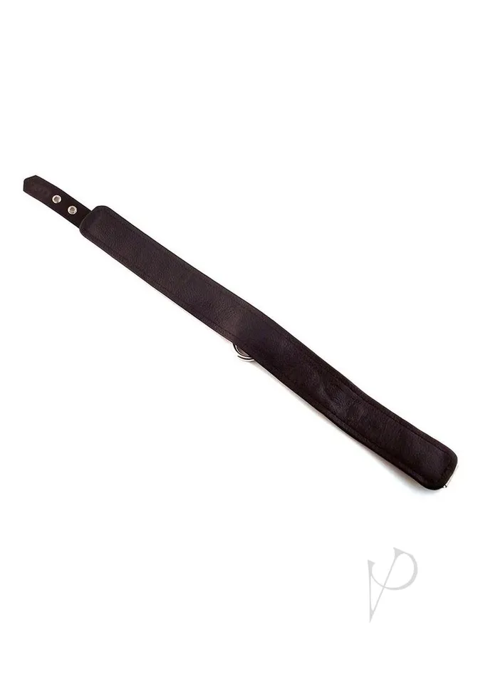 Rouge Restraints Rouge Plain Leather Adjustable Collar 1 Ring Black Rouge Restraints Rouge Plain Leather Adjustable Collar 1 Ring Black
