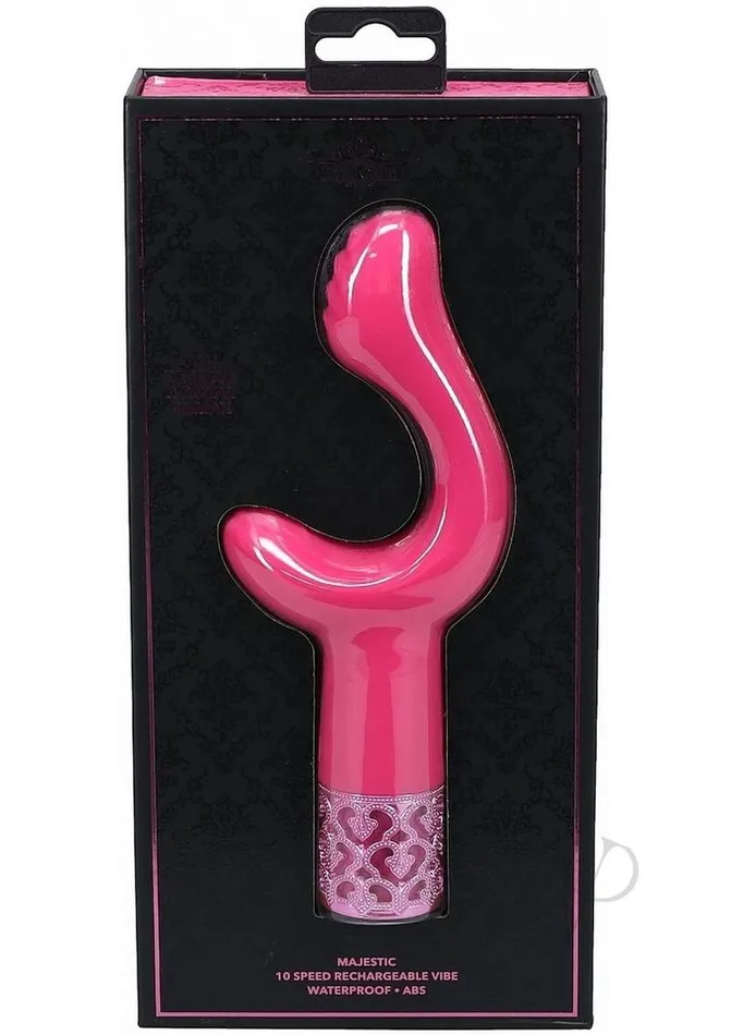 Royal Gems Vibrators Royal Gems Majestic Rechargeable Silicone Vibrator Pink Royal Gems Vibrators Royal Gems Majestic Rechargeable Silicone Vibrator Pink