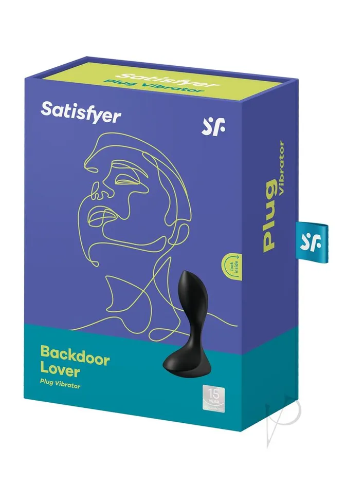 Satisfyer Backdoor Lover Silicone Vibrating Anal Plug Black Satisfyer Anal