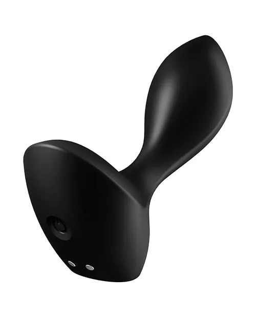 Satisfyer Backdoor Lover Silicone Vibrating Anal Plug Black Satisfyer Anal
