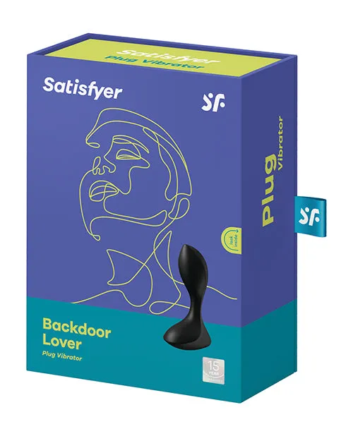 Satisfyer Backdoor Lover Silicone Vibrating Anal Plug Black Satisfyer Anal