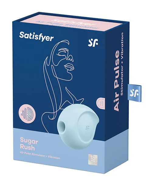 Satisfyer Vibrators Satisfyer Sugar Rush Rechargeable Silicone Clitoral Stimulator Blue