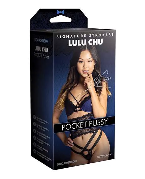 Signature Strokers Male Sex Toys Signature Strokers Lulu Chu Ultraskyn Pocket Masturbator Pussy Vanilla