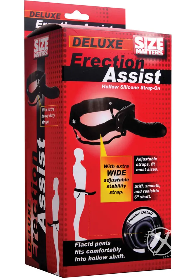 Size Matters Erection Assist Silicone Hollow Strap On Black Size Matters Female Sex Toys Size Matters Erection Assist Silicone Hollow Strap On Black Size Matters Female Sex Toys