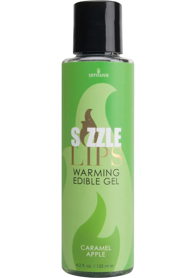 Sizzle Lips Couples Sizzle Lips Warming Edible Massage Oil Caramel Apple 42oz Sizzle Lips Couples Sizzle Lips Warming Edible Massage Oil Caramel Apple 42oz