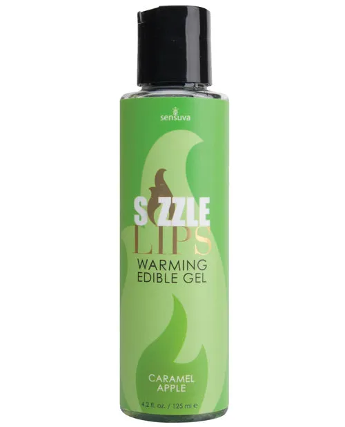 Sizzle Lips Couples Sizzle Lips Warming Edible Massage Oil Caramel Apple 42oz Sizzle Lips Couples Sizzle Lips Warming Edible Massage Oil Caramel Apple 42oz