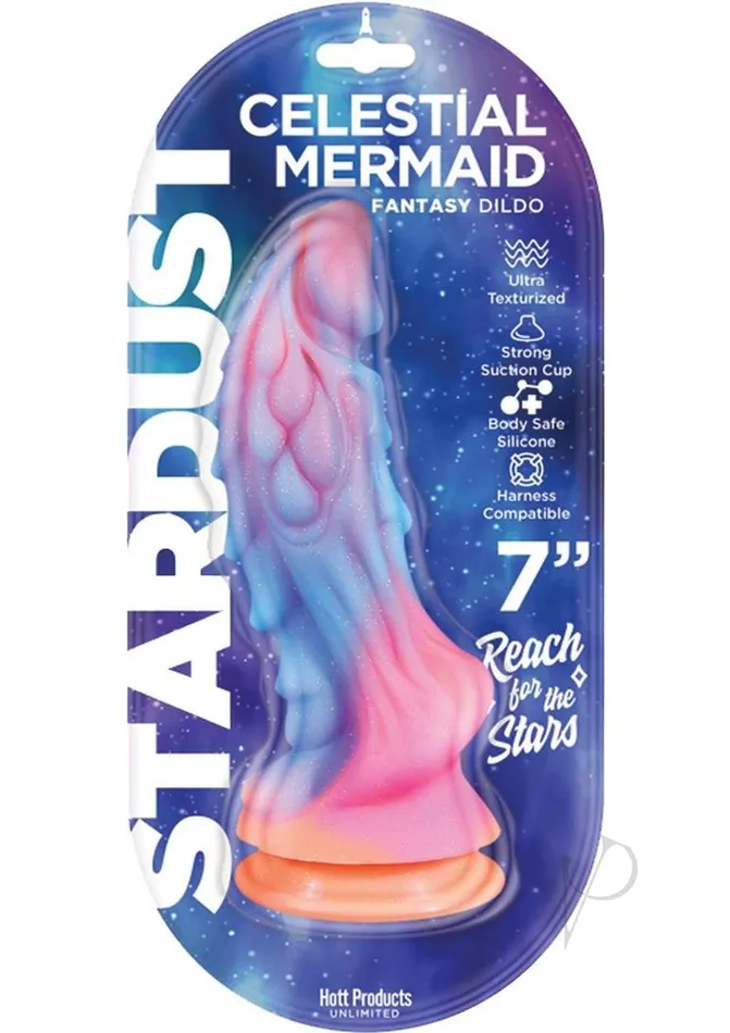 Stardust Female Sex Toys Stardust Cestial Mermaid Silicone Dildo with Suction Cup 7in Multicolor Stardust Female Sex Toys Stardust Cestial Mermaid Silicone Dildo with Suction Cup 7in Multicolor