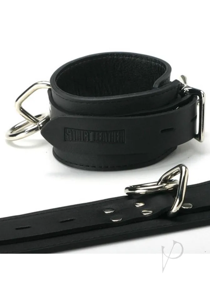 Strict Leather Standard Locking Wrist Cuffs Black Strict Leather Restraints
