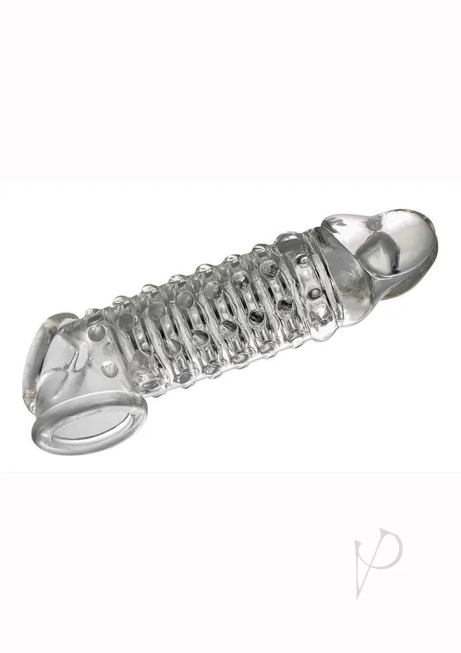 The 9s Toppers Open Ended Ribbed and Nubbed Penis Extender Clear The 9s Male Sex Toys The 9s Toppers Open Ended Ribbed and Nubbed Penis Extender Clear The 9s Male Sex Toys