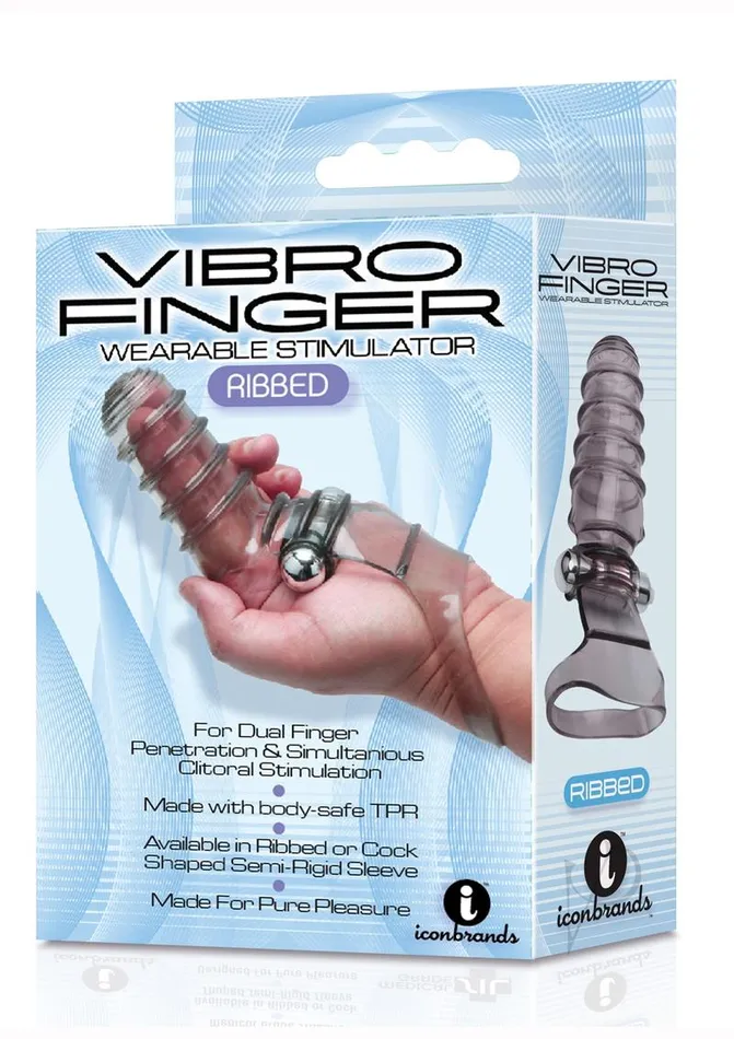 The 9s VibroFinger Massager Grey The 9s Vibrators