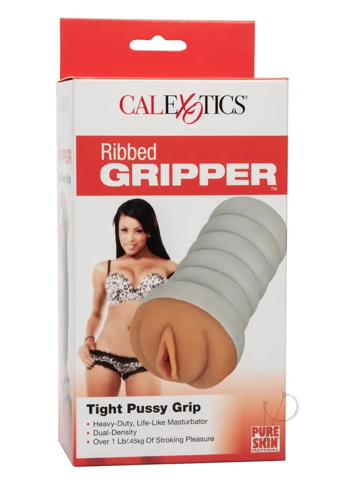 The Gripper Male Sex Toys Ribbed Gripper Tight Pussy Dual Dense Textured Masturbator Stroker 6in Chocolate The Gripper Male Sex Toys Ribbed Gripper Tight Pussy Dual Dense Textured Masturbator Stroker 6in Chocolate