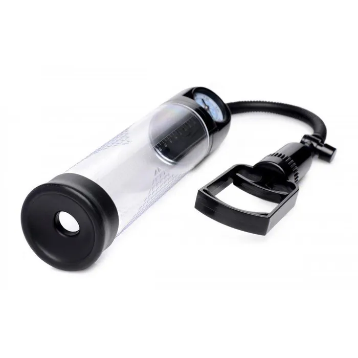 Trigger Penis Pump with Builtin Pressure Gauge Size Matters Male Sex Toys