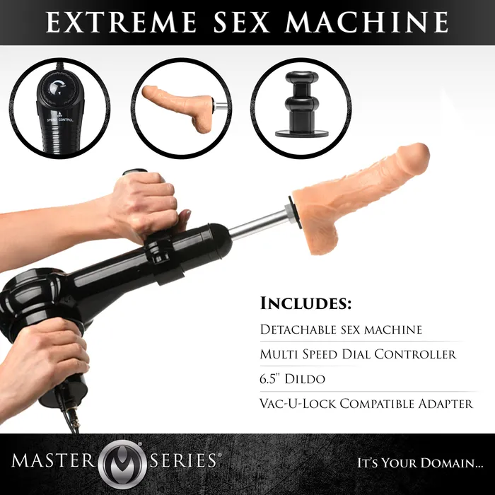 Ultimate Obedience Chair with Sex Machine Master Series Female Sex Toys