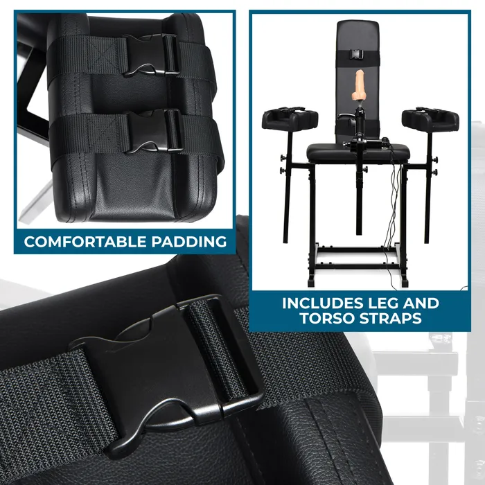 Ultimate Obedience Chair with Sex Machine Master Series Female Sex Toys