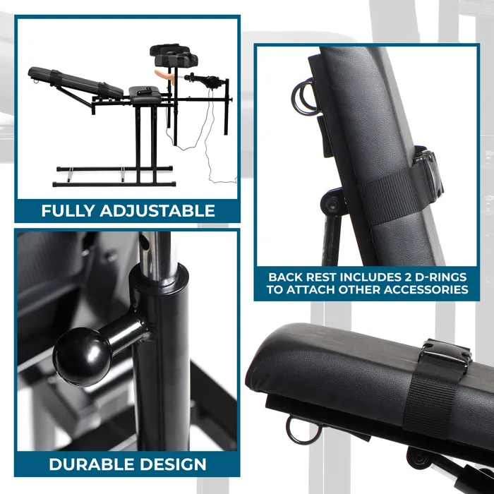 Ultimate Obedience Chair with Sex Machine Master Series Female Sex Toys