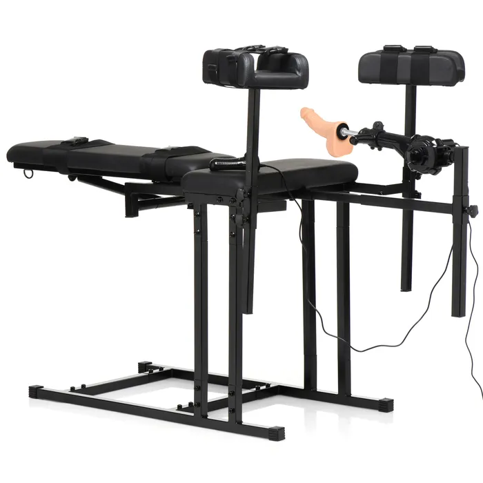 Ultimate Obedience Chair with Sex Machine Master Series Female Sex Toys