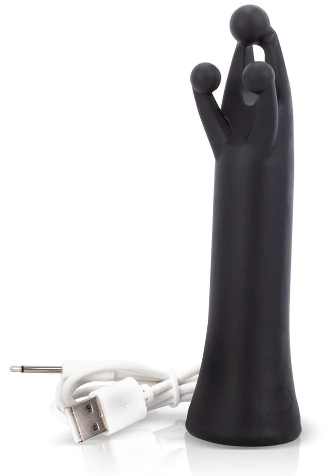 Vibrators Charged Tri It Silicone Rechargeable Vibrator Black