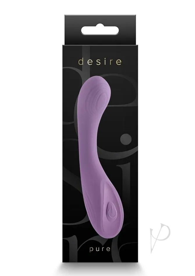 Vibrators Desire Collection Pure Rechargeable Silicone Vibrator Purple Desire Vibrators Desire Collection Pure Rechargeable Silicone Vibrator Purple Desire