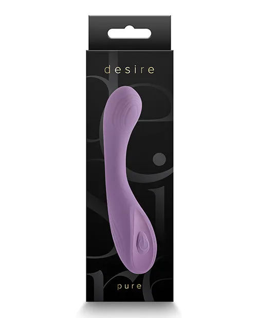 Vibrators Desire Collection Pure Rechargeable Silicone Vibrator Purple Desire Vibrators Desire Collection Pure Rechargeable Silicone Vibrator Purple Desire