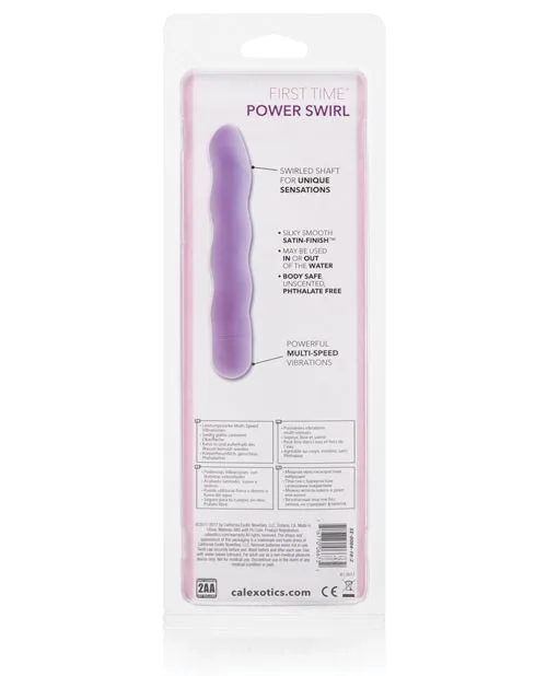Vibrators First Time First Time Power Swirl Vibrator Purple