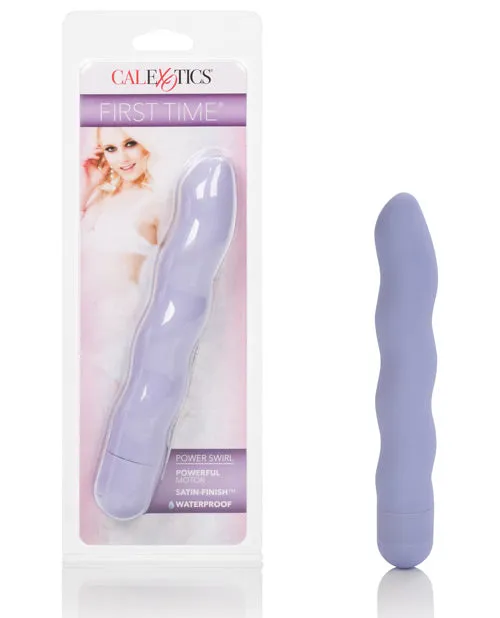 Vibrators First Time First Time Power Swirl Vibrator Purple
