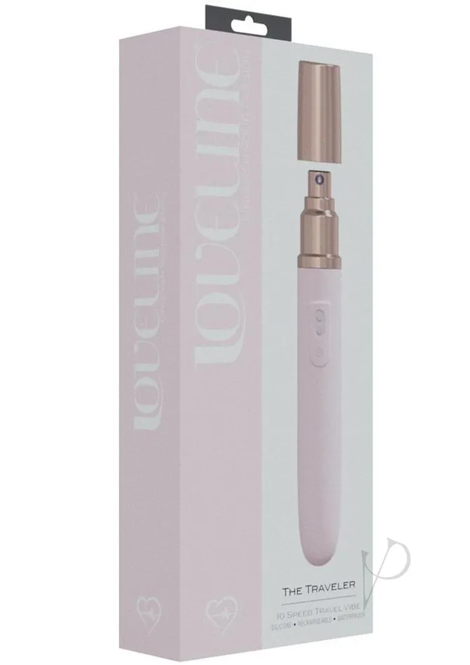 Vibrators Loveline LoveLine The Traveler Rechargeable 10 Speed Travel Vibrator Pink Holds Lubricant Vibrators Loveline LoveLine The Traveler Rechargeable 10 Speed Travel Vibrator Pink Holds Lubricant