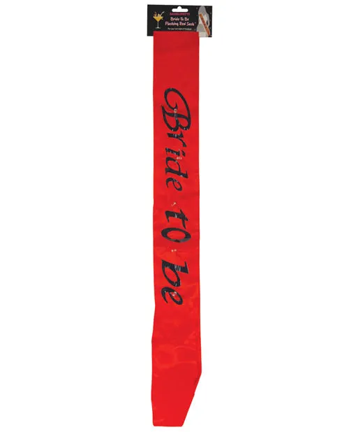 Vibrators Omg International Bride to Be Flashing Sash Red