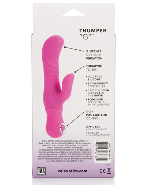 Vibrators Personality Vibes Thumper G Silicone Rabbit Vibrator Pink