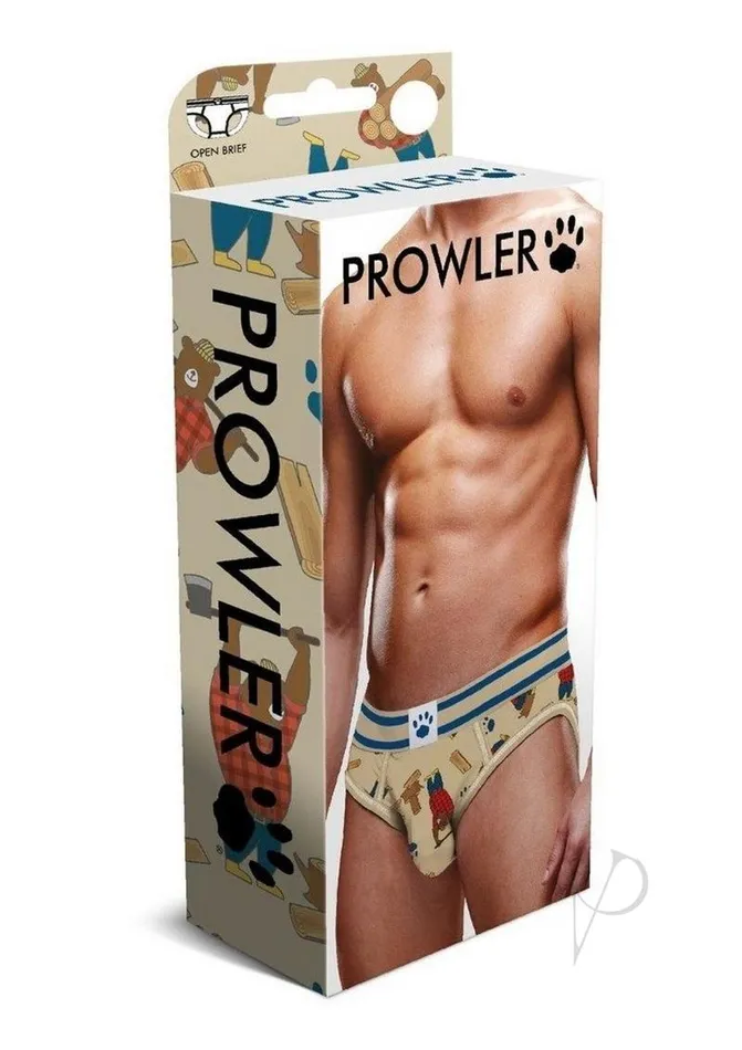Vibrators Prowler Prowler Lumberbear Open Brief XXLarge BrownBlue