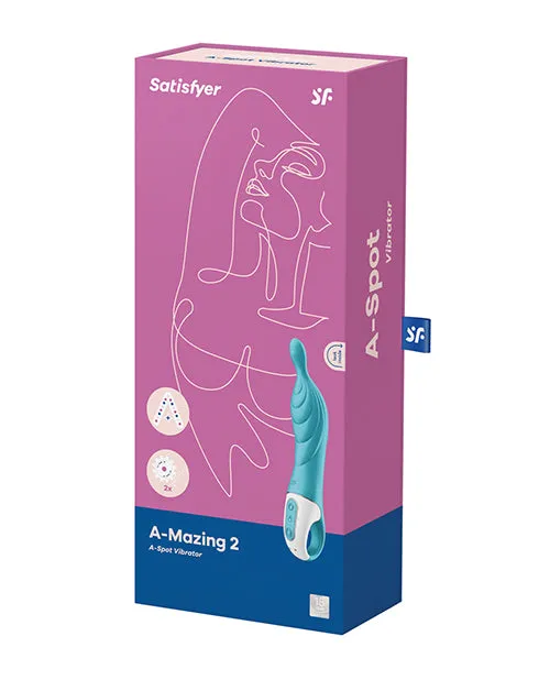 Vibrators Satisfyer Satisfyer AMazing 2 Silicone Vibrator Turquoise