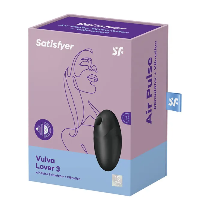 Vibrators Wild Night Fantasies Satisfyer Vulva Lover 3 Air Pulse Clitoral Stimulator