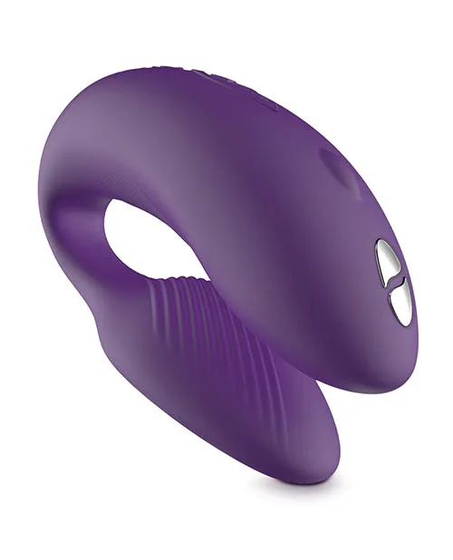 WeVibe Chorus Rechargeable Couples Vibrator with Squeeze Remote Control Purple We Vibe Female Sex Toys