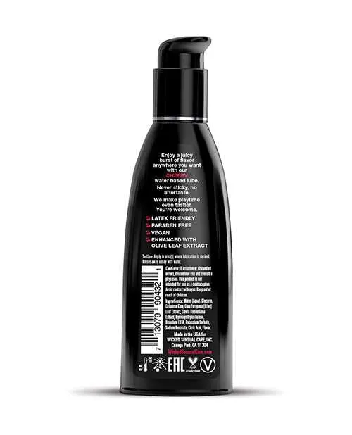 Wicked Aqua Lubricants Wicked Aqua Water Based Flavored Lubricant Cherry 2oz