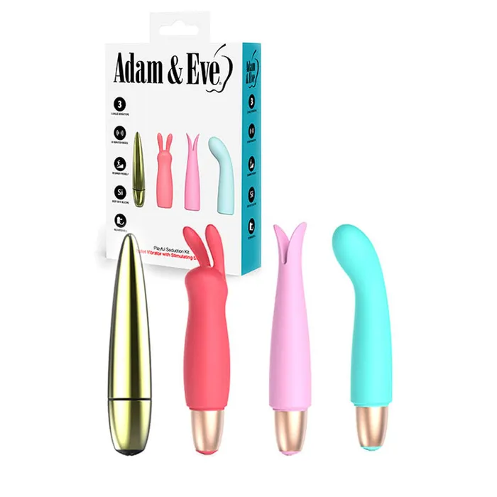 Wild Night Fantasies Adam Eve PLAYFUL SEDUCTION KIT Female Sex Toys
