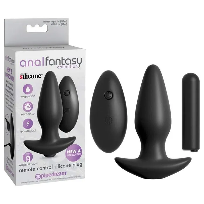Wild Night Fantasies Anal Anal Fantasy Collection Remote Control Silicone Plug Wild Night Fantasies Anal Anal Fantasy Collection Remote Control Silicone Plug