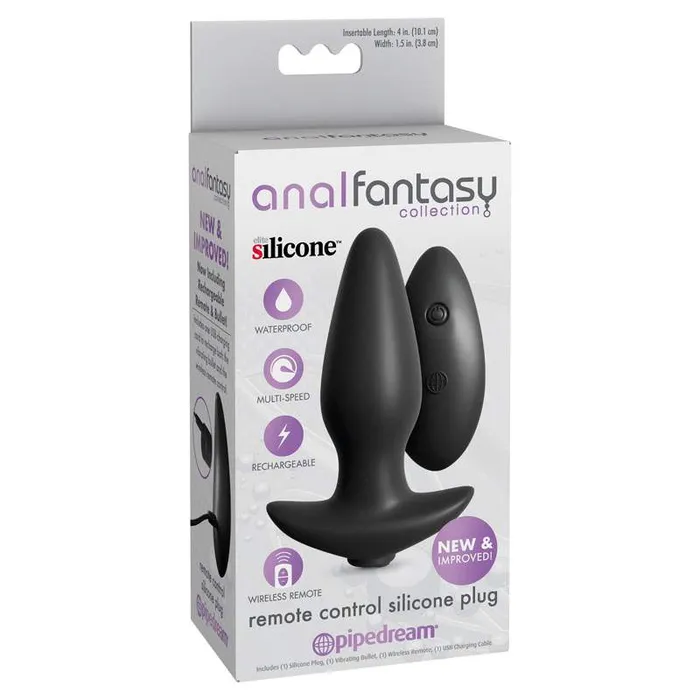 Wild Night Fantasies Anal Anal Fantasy Collection Remote Control Silicone Plug