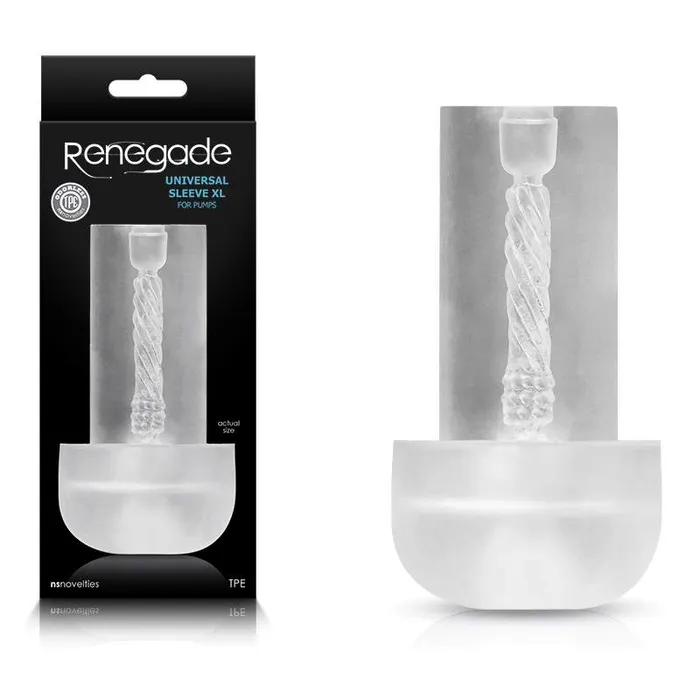Wild Night Fantasies Male Sex Toys Renegade Universal Sleeve XL Clear