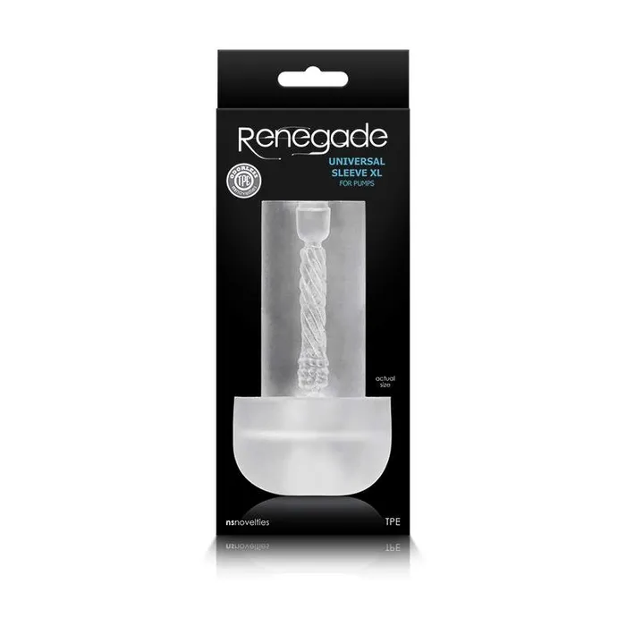 Wild Night Fantasies Male Sex Toys Renegade Universal Sleeve XL Clear