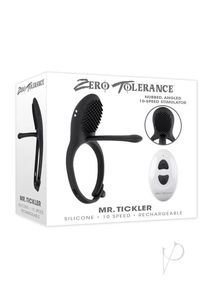 Zero Tolerance Male Sex Toys Zero Tolerance Mr Tickler Rechargeable Silicone Cock Ring with Remote Control Black Zero Tolerance Male Sex Toys Zero Tolerance Mr Tickler Rechargeable Silicone Cock Ring with Remote Control Black