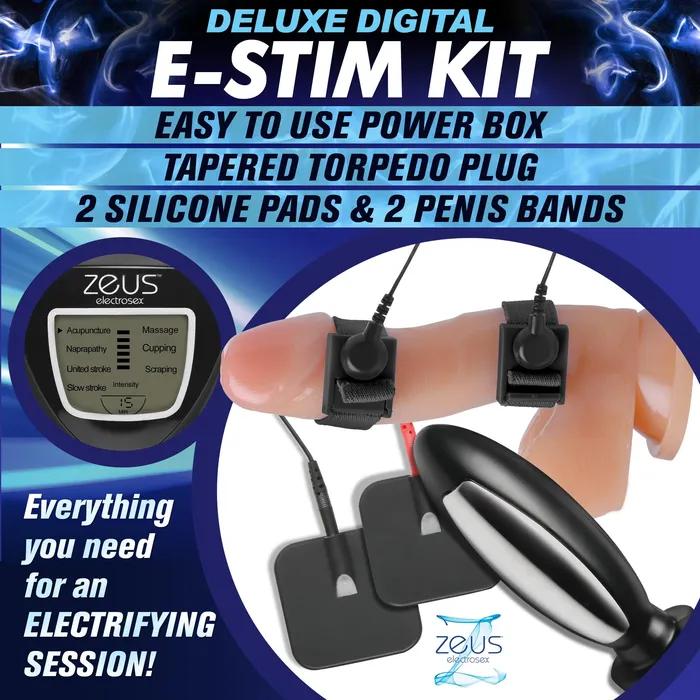 Zeus Electrosex Zeus Deluxe EStim Kit Vibrators