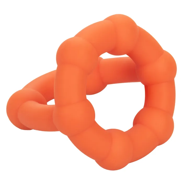 Alpha Liquid Silicone All Star Ring Orange CalExotics Male Sex Toys
