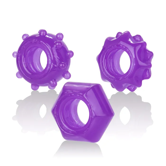 Anal CalExotics Reversible Ring Set Purple