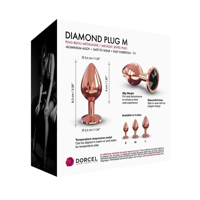 Anal Dorcel Diamond Butt Plug Rose Gold Medium Dorcel Anal Dorcel Diamond Butt Plug Rose Gold Medium Dorcel