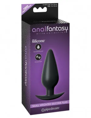 Anal Fantasy Elite Small Weighted Silicone Plug Pipedream Products Anal
