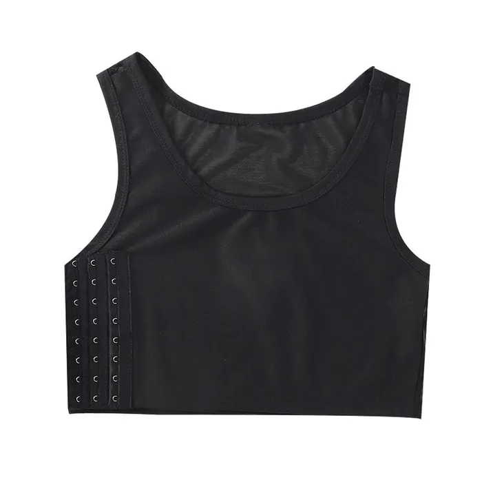 Anal Gender Fluid Gender Fluid Chest Compression Binder Xlarge Black