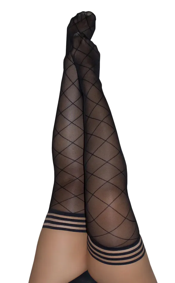 Anal Kixies Anna Diamond Thigh High Size D Black